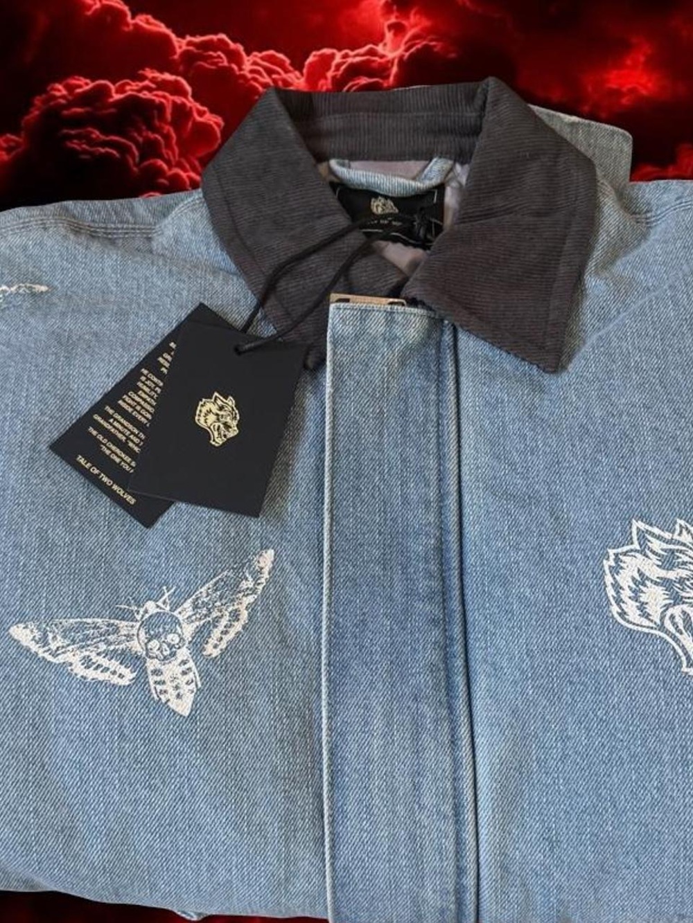 Darc Sport Blue Denim Jacket with Black Collar